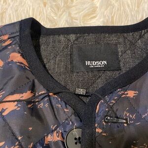 Hudson Ladies Medium REVERSIBLE jacket!  Never worn, denim and blue/brown quilt